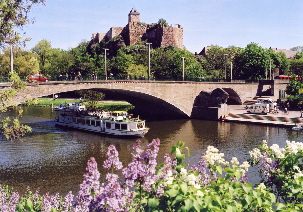 halle-with-castle-and-salle-river World-WAr-II-POW Halle, Germany, today with castle and Salle River c 2009 Stadt Halle, Salle
