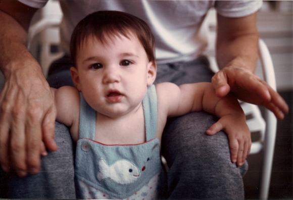 Baby-boy-Peter-Newhall-with-dads-hands-holding-him. Photo by BF Newhall
