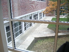 courtyard of seaholm high school, birmingham, michigan. photo by BF Newhall