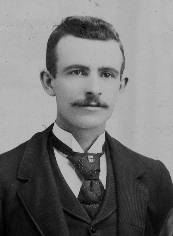 My grandfather David Falconer in 1893. Photo by Ludington Studios