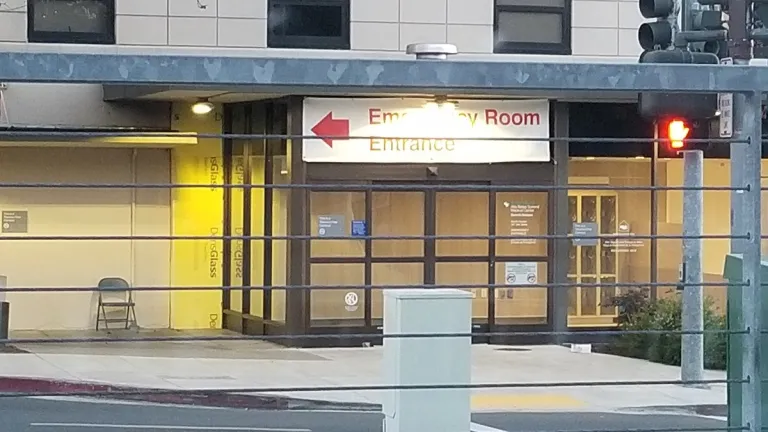 did covid kill my husband? emergency-room-entrance-barricaded