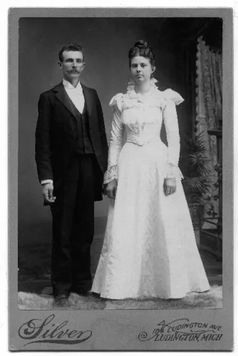 add my name to his as my grandmother did19th-century-wedding-portrait