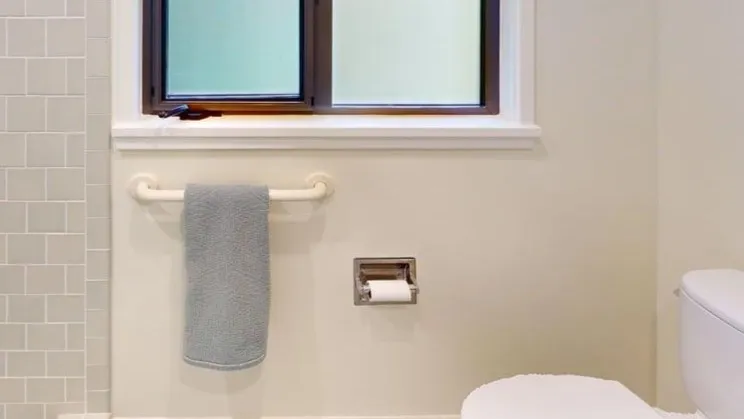 It's True. My New Bathroom Is . . . Beautiful grab-gar-disguised-as-towel-bar
