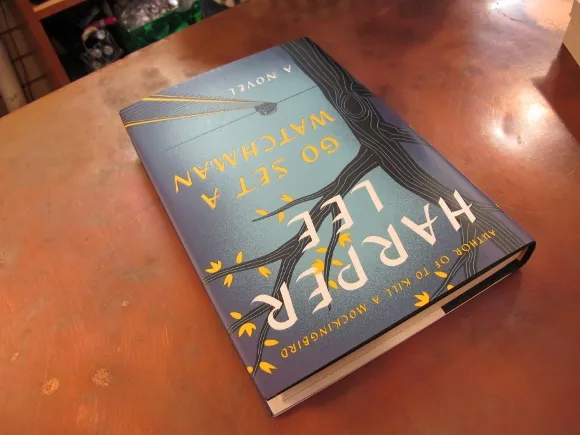 My copy of "Go Set a Watchman" on the counter of my local bookstore. Atticus Finch story. Photo by Barbara Newhall