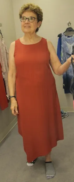 red eileen fisher dress with shirt. . looking for a dress for niece's wedding. nordstrom. Eileen Fisher $248 for the shirt and $378 for the dress