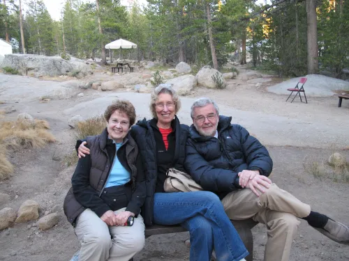 Celebrating my 70th birthday with friends at Tuolemne Meadows. Barbara Newhall photo