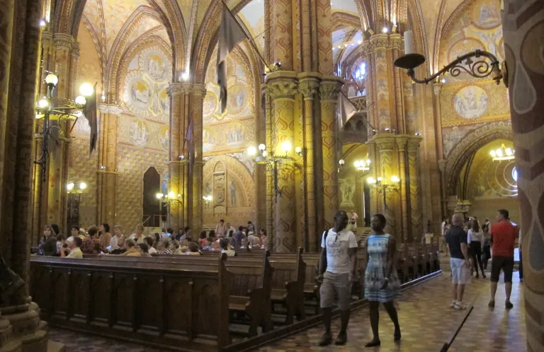 The interior of Budapest's Matthias Church. Photo by Barbara Newhall