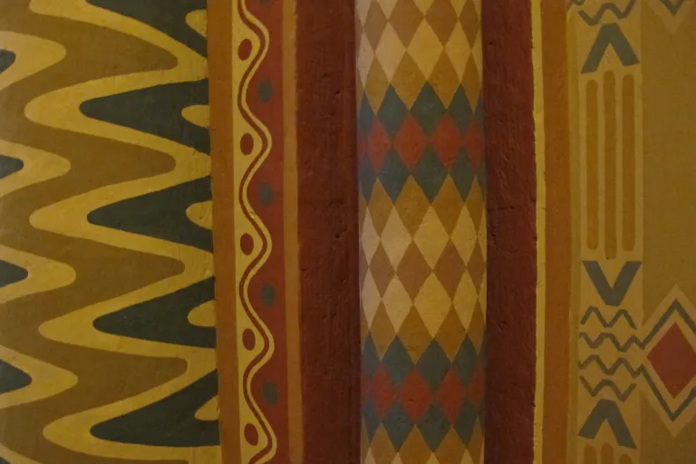 Detail of a wall of Matthias Church interior, Budapest. Photo by Barbara Newhall