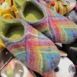 wool children's slippers from nepal $5 from a closed Nepal store that has closed in San Francisco's North Beach. Photo by BF Newhall