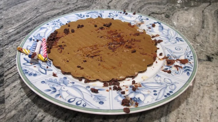it's my birthday and I'm really old empty-cake-platter