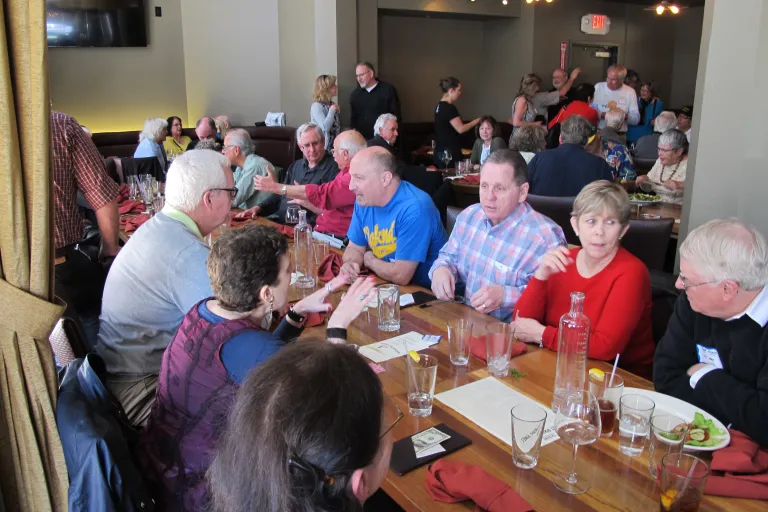 On April 4, 2016, former employees of the Oakland, California, Tribune, had a wake at the Tribune Tavern in honor of the paper's last day of publication. Photos by Barbara Newhall
