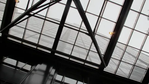 Entrance overhang of the Willis Tower, Chicago. Photo by Barbara Newhall