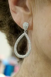 Nadri-loop-earrings Teardrop-shaped loop earrings by Nadri. Photo by BF Newhall