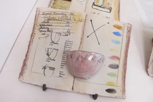 "Notebook," by Berkeley ceramicist Nancy Selvin. Photo by Barbara Newhall