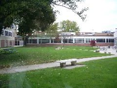 The old math wing is now used by a Japanese cultural school.