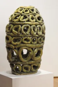 Ted-Fullwood-Yolk-2010 Ted Fullwood's ceramic vase, "Yolk 2010" Photo by BF Newhall
