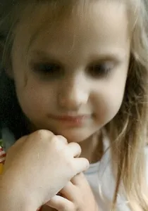 a dreamy 5-year-old girl. Photo by BF Newhall