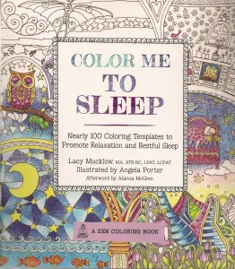 cover of Lacy Mucklow's adult coloring book, Color Me to Sleep. At BookExpo 2016