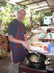 Add my name to his? No, but he likes to cook for me. Jon Newhall photo.