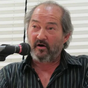 Author and editor Gary Kamiiya read from his book "Cool Gray City of Love" Oct. 7, 2013, at Book Passage bookstore, Marin county, CA. Photo by bf Newhall