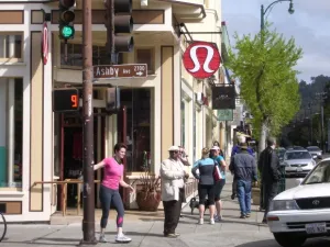 The Lululemon storefront Berekely, CA. Photo by BF Newhall