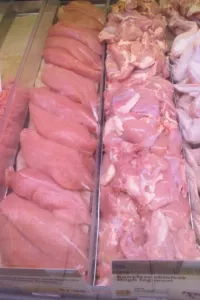 Meat counter at Whole Foods. Photo by BF Newhall