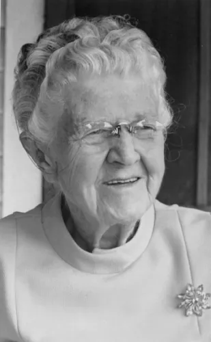 kids leave home. Grandma Falconer at 95. Barbara Newhall photo.