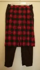 1950s-plaid-pendleton-skirt-vanity-sizing My size 10 virgin wool Pendleton skirt from Pendleton Woolen Mills, Portland, Oregon, circa 1958 -- and my 21st century Charter Club low-waist jeans from Macy's, size 10 petite.