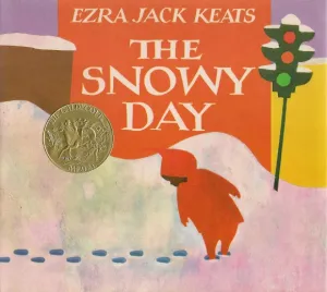 Book jacket of Ezra Jack Keats' childrens' picture book "The Snowy Day"