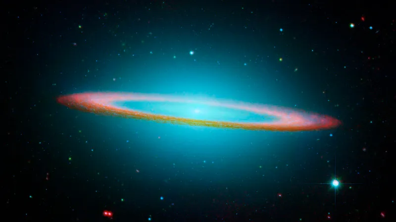 Geoff Machin takes The Sombrero Galaxy seriously. He's a scientist. He wonders about God, NASA. NASA &amp; STScI photo. copyright@stsci.edu