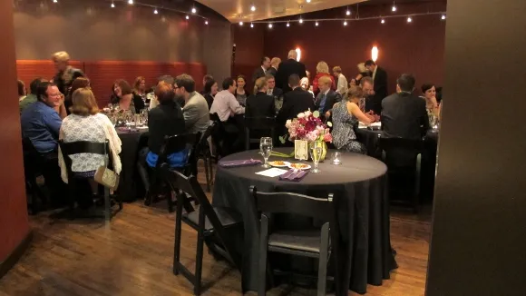 The wedding banquet by Brassa is served buffet style at the Five Event Center in Minneapolis' Uptown. Photo by BF Newhall