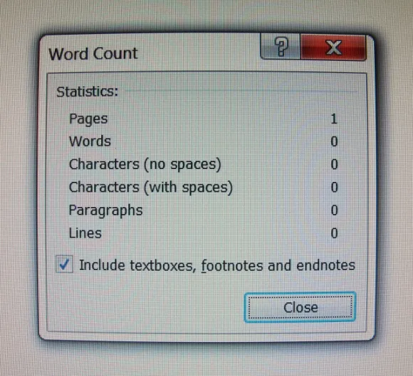 word-count-is-zero-on-the-writer's-page (580x529) The word count is zero on the writer's computer page. Photo by BF Newhall