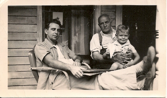 A grandfather, father and grandson, circa 1941. Photo by Tinka Falconer