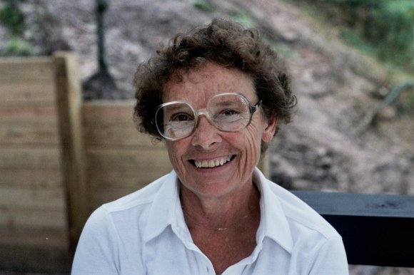 Tinka Falconer at Pentwater, Michigan, 1982. Photo by BF Newhall