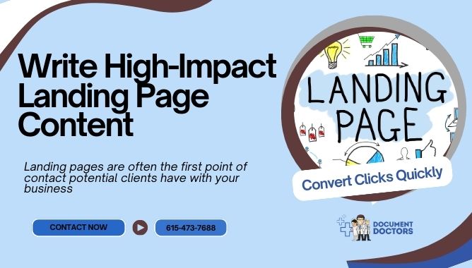 Write High-Impact Landing Page Content